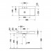 Duravit DuraSquare Раковина подвесная 80х47см, Sx, с отметками на 2 отв., без перелива, с крепежом, цвет: белый. 2348800014