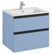 Roca Z.RU93.0.787.0 Domi Тумба под умывальник подвесная, 600х460х530 мм, 2 ящика небесный синий мат ZRU9307870