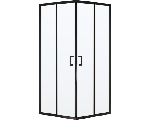 Душевой уголок RGW Passage PA-030B, 100x100 см, профиль черный, стекло матовое