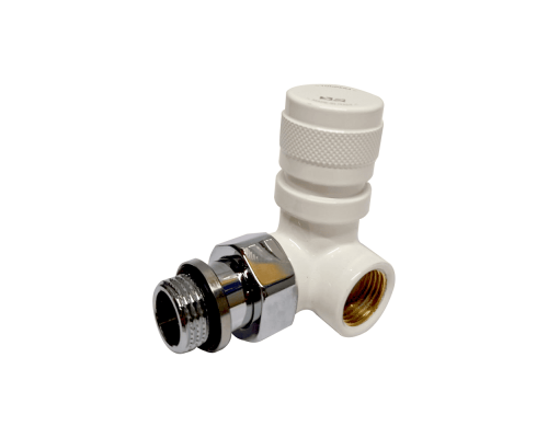 Вентиль на подачу вертикальный SR Rubinetterie Tondera 1/2 ручной регулировки, правый, Белый 0616-1500VC0A