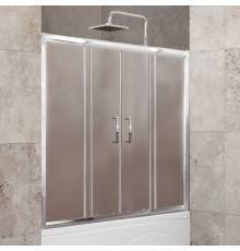 Шторка на ванну BelBagno Unique VF-2-150/180-140-P-Cr стекло punto