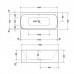 Duravit Happy D.2 Ванна 180х80x60см, угол справа, с интегрированной акриловой панелью DX и ножками, с двумя наклонами для спины. Санитарный акрил 5 мм., цвет: белый. 791219000001000,  700317000000000