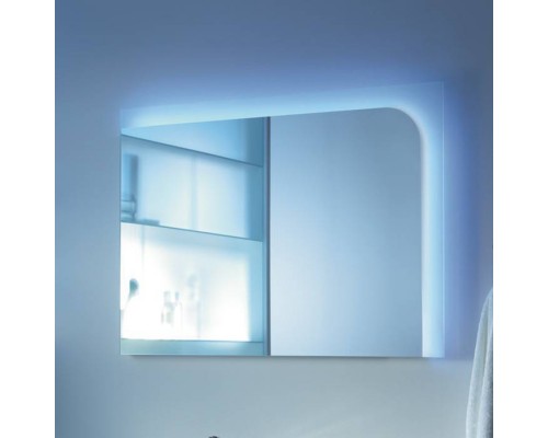 Burgbad Sinea Зеркало с подсветкой 90x64 см, сенсорный выкл. белый гл.. SICL090RK0040