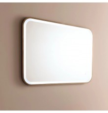 Bertocci Зеркало 100х70см., для горизонтальной/вертикальной установки, в латунной раме, с сенсорным включением (снизу справа в вертикальном положении) и системой антизапотевания. цвет: матовое золото. 146 8356 5050 9746 9795