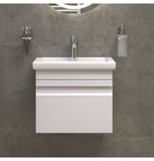 Тумба с раковиной Vigo Holly 50, подвесная, белая, раковина Como 50