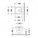 Duravit DuraStyle Комплект: подвесной унитаз 257109 37х48см.+ сиденье с автоматическим закрыванием 006739. 45710900A1 (257109+006379)