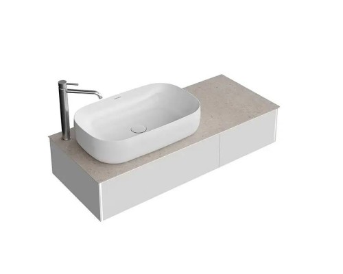 Kerama Marazzi Magica Тумба подвесная, 115.4х48.5х22см., 2 ящика, цвет: утренний серый матовый. MA.120.2\MGR.M
