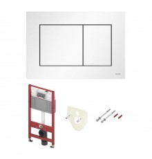 TECE Комплект TECEbase 3.0 c кронштейнами, звукоизоляцией, панелью смыва TECEnow, цвет: белый матовый. N500417