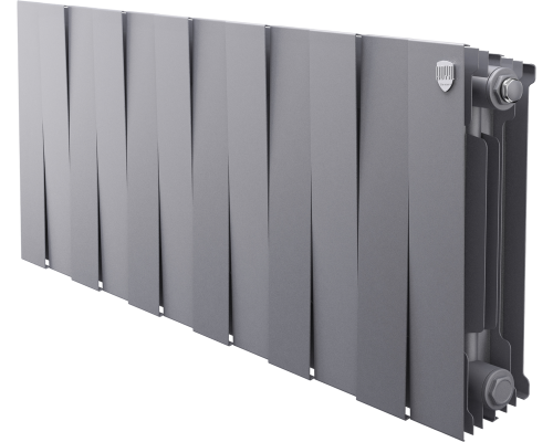 Радиатор биметаллический Royal Thermo Piano Forte 300 silver satin, 12 секций
