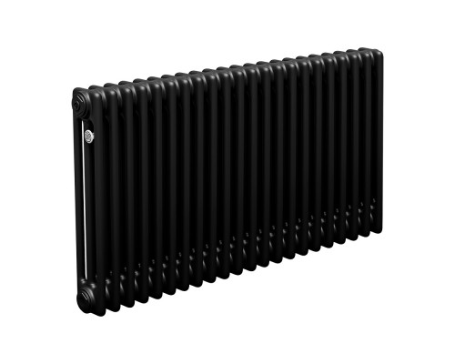 Трубчатый радиатор ТЕПЛОФОРТ ТР3057, 22 секции, боковое подключение 3/4”, черный мат 200087