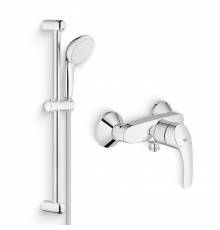 Душевой комплект Смеситель для душа Grohe Eurosmart New 33555002 + Гарнитур Tempesta New 27924001