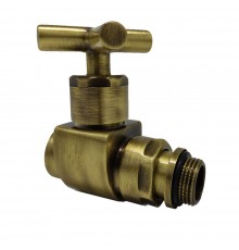 Вентиль SR Rubinetterie прямой (крест) серияPrestigeMinimal1/2 цвет бронза 0376-1500Z000