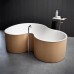 Agape DR Ванна отдельностоящая 183.5x136.5x56.5 см, с отв. для подачи, цвет: тик. AVAS1090ZPTE