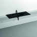 Kerasan Shape Раковина 122х52см, встраиваемая, с 1 отв., цвет: черный матовый. 548031*1