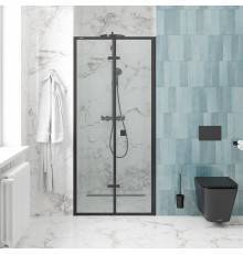 Душевая дверь в нишу Ceruttispa Bella D101B 100 см, профиль черный