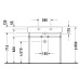 Duravit Vero Консоль металлическая с раковиной 80x47см, на 1 отв, напольная, цвет: белый/хром. 0030661000,  0454800000