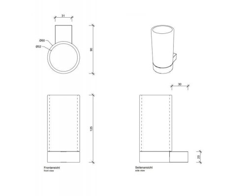 Decor Walther Club WBG Туалетный ершик, подвесной, цвет: хром. 0855200