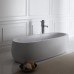 Laufen Alessi One Ванна 183x87x46см, отдельностоящая, овальная, с слив-переливом, сист. подъема, материал: композит, цвет: белый. 2.4597.2.000.000.1