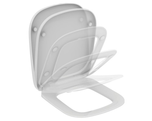IS T318301 Esedra Сиденье и крышка, дюропласт, SoftClose, короткая проекция, ТОЛЬКО для T282001 T318301