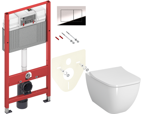 Комплект Унитаз подвесной VitrA Shift 7742B003-0075 белая глянцевая + Крышка Integra Square 810-003-009 быстросъемная, с микролифтом + Инсталляция TECE Now 9400412 4 в 1 с кнопкой смыва Комплект Унитаз подвесной VitrA Shift 7742B003-0075 белая глянцевая + Крышка Integra Square 810-003-009 быстросъемная, с микролифтом + Инсталляция TECE Now 9400412 4 в 1 с кнопкой смыва