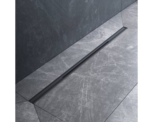 W01SC-S11-080-05BM Трап для душа линейный, универсальный затвор Slim line, 80 см W01SC-S11-080-05BM Трап для душа линейный, универсальный затвор Slim line, 80 см