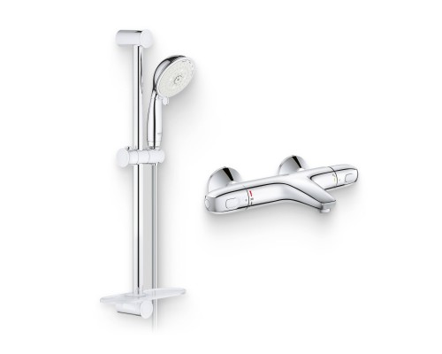 Душевой комплект Термостат Grohe Grohtherm 1000 New 34155003 для ванны с душем + Гарнитур New Tempesta Rustic 27609001