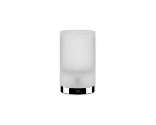 Gessi Emporio accessories Стакан настольный, сатинированное стекло, цвет: хром. 38833#031 Gessi Emporio accessories Стакан настольный, сатинированное стекло, цвет: хром. 38833#031