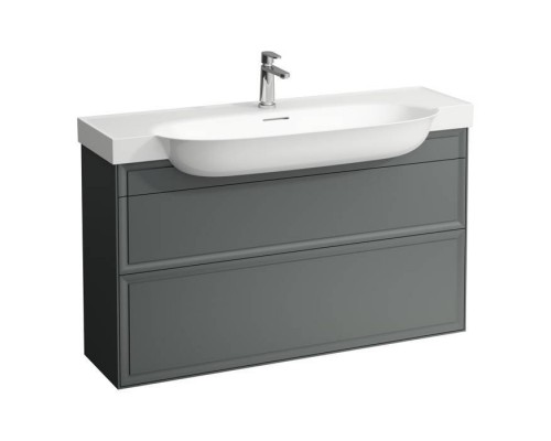 Laufen New Classic Тумба с раковиной, 117.5х31.5х67.5см, 2 ящика, подвесная, цвет: серый. 8.1385.8.000.104.1,  4.0605.2.085.627.1