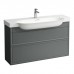 Laufen New Classic Тумба с раковиной, 117.5х31.5х67.5см, 2 ящика, подвесная, цвет: серый. 8.1385.8.000.104.1,  4.0605.2.085.627.1