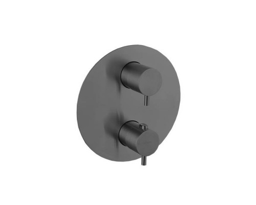 Newform X-STEEL 316 Смеситель для душа, встраиваемый, термостатический, с переключателем до 5 источников, цвет: PVD Brushed gun metal. 69663EX.59.064 Newform X-STEEL 316 Смеситель для душа, встраиваемый, термостатический, с переключателем до 5 источников, цвет: PVD Brushed gun metal. 69663EX.59.064