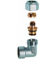 Фитинги цанговые Угольник 1/2, ВР, с концовкой для м/п труб 16х2 FAR FC 5311 12 58190