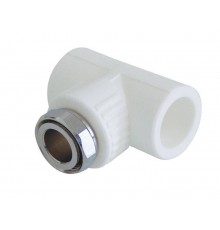 Тройник Kalde комбинированный с накидной гайкой 25х3/4 (3222-tut-250c00)
