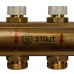 Распределительный коллектор из латуни без расходомеров STOUT 6 выходов (SMB 0468 000006)