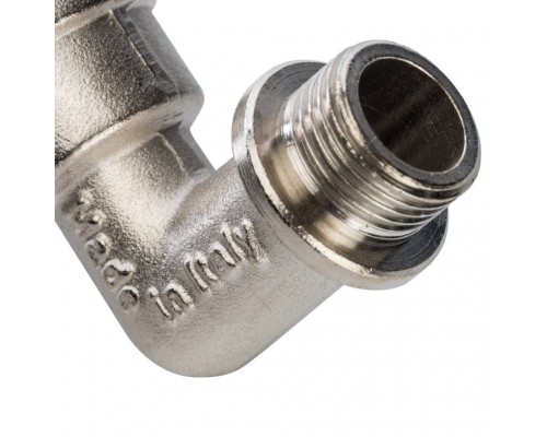 Угольник STOUT с упором НВ никелированный 3/8 (SFT-0016-000038) Угольник STOUT с упором НВ никелированный 3/8 (SFT-0016-000038)