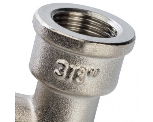 Угольник STOUT с упором НВ никелированный 3/8 (SFT-0016-000038) Угольник STOUT с упором НВ никелированный 3/8 (SFT-0016-000038)