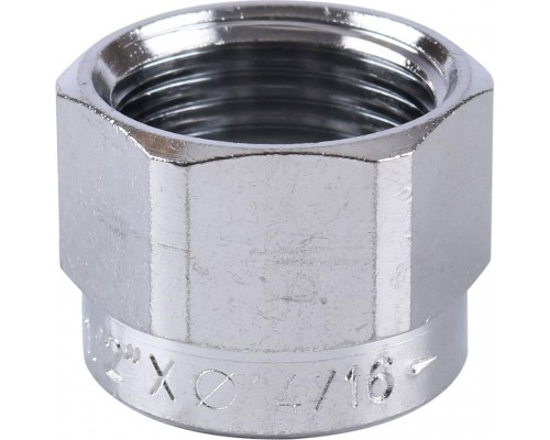 Концовка для металлопластиковых труб FAR 16х2, с накидной гайкой 1/2 (FC 6076 58802) Концовка для металлопластиковых труб FAR 16х2, с накидной гайкой 1/2 (FC 6076 58802)