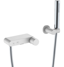 Смеситель для ванны с душем Boheme Stick 123-WCR white diamond chrome