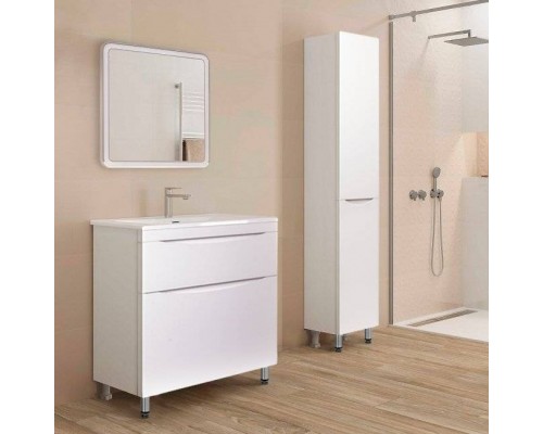 Мебель для ванной комнаты Style Line Бергамо Мини 70 Люкс Plus напольная, антискрейтч белая