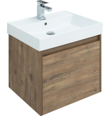Тумба с раковиной Aquanet Nova Lite 60 дуб рустикальный, 1 ящик
