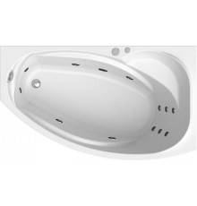 Акриловая ванна Radomir Vannesa Massage София 2-77-2-2-0-223 актив, R 170x100 см, с гидромассажем, с каркасом, с экраном, со сливом-переливом, с полотенцедержателем, асимметричная