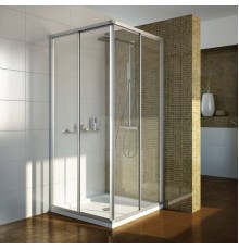 Душевой уголок GuteWetter Practic Square GK-422 75x75 см стекло бесцветное, профиль матовый хром