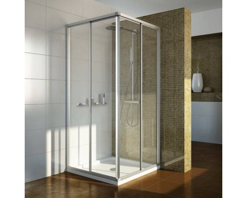 Душевой уголок GuteWetter Practic Square GK-422 75x75 см стекло бесцветное, профиль матовый хром