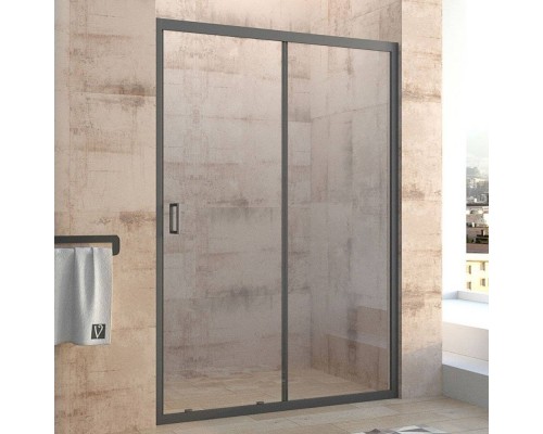 Душевая дверь в нишу Veconi Vianno VN-46B 130 см, профиль черный