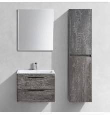 Мебель для ванной комнаты Vincea Chiara 2D 60, 2 ящика, камень, с белой раковиной