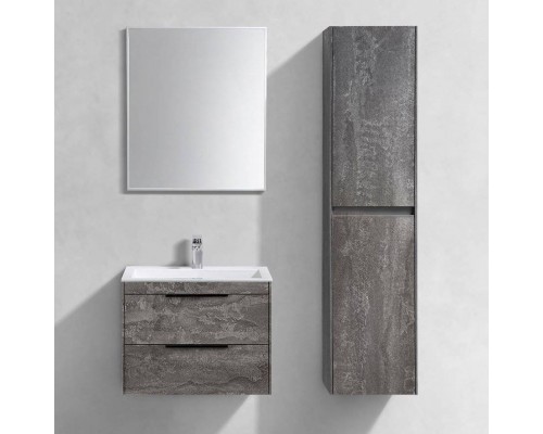 Мебель для ванной комнаты Vincea Chiara 2D 60, 2 ящика, камень, с белой раковиной Мебель для ванной комнаты Vincea Chiara 2D 60, 2 ящика, камень, с белой раковиной