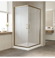 Душевой уголок Vegas Glass ZA-F Tur Novo 110*90 05 10 профиль бронза, стекло сатин
