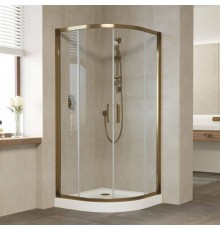 Душевой уголок Vegas Glass ZS Tur Novo 100 05 01 профиль бронза, стекло прозрачное