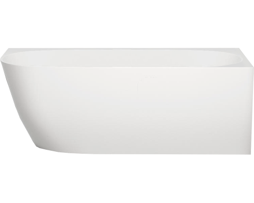 Ванна из искусственного камня Salini Sofia Corner R 170x85 см, угловая, со сливом-переливом, с донным клапаном, матовая, фурнитура белая, асимметричная