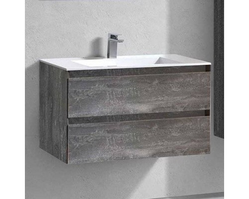 Тумба с раковиной Vincea Luka 80 2 ящика, камень