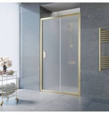 Душевая дверь в нишу Vegas Glass ZP Tur Novo 105 09 10 105 см, профиль золото, стекло сатин